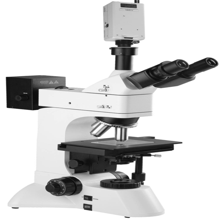 HST-8500 Computer Type Trinocular Upright Multifunction Metallographic Microscope With Polarizing Darkfield And Dual Lights