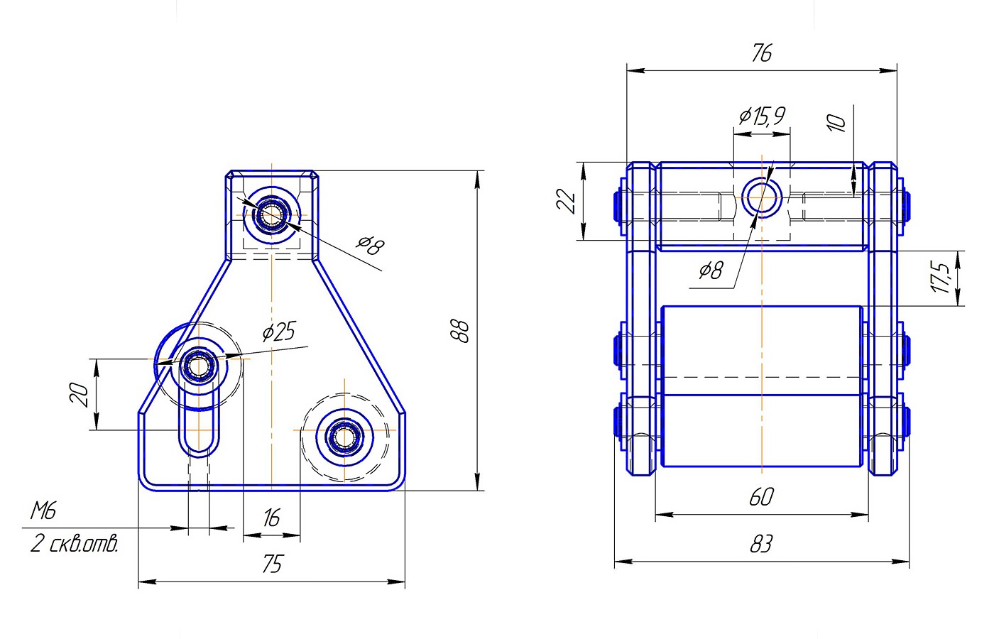 Roller clamp for testing tapes (up to 5 kN)