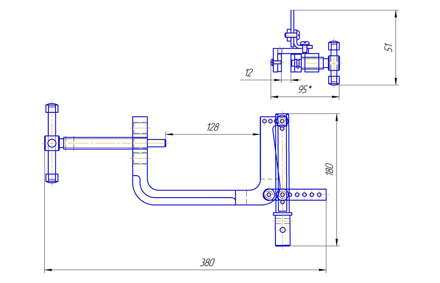 Device for determining the fastening strength by chemical methods (up to 1 kN)